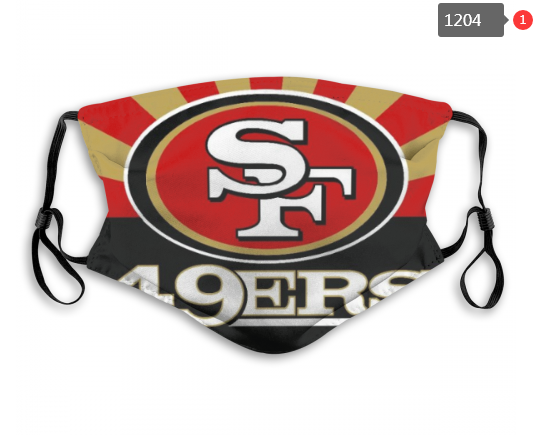 NFL San Francisco 49ers #12 Dust mask with filter->nfl dust mask->Sports Accessory